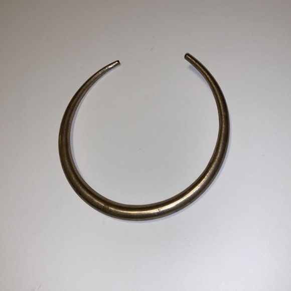 Vintage Silver Toned Choker Cuff Necklace - Picture 3 of 3